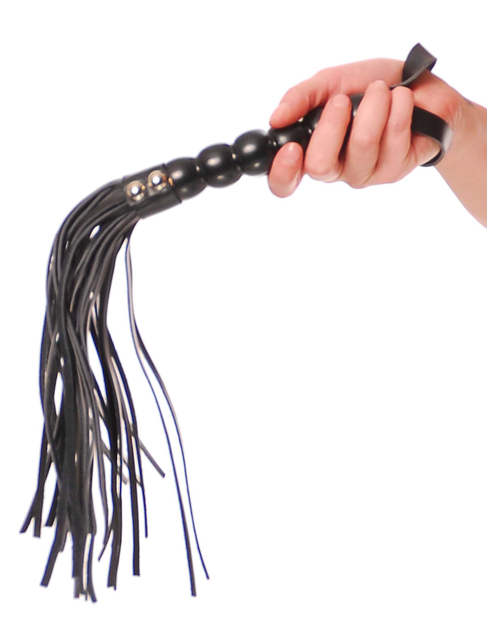 Pipedream Fetish Fantasy Series Beaded Cat-O-Nine Tails – Black, 20"