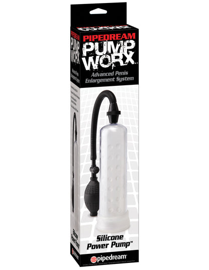 Pipedream Silicone Power Pump - Clear Vacuum Pump for Enhanced Size