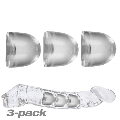 Oxballs Adjustfit 3 Pack Cocksheath Inserts – Clear