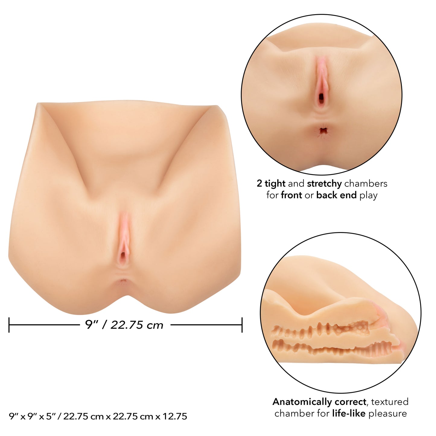 CalExotics Stroke It Life-Size Pussy Stroker – Ivory
