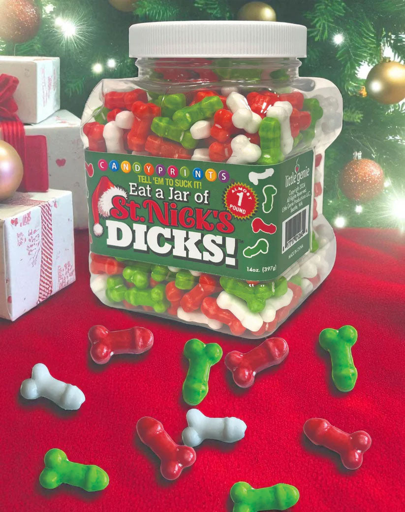 Little Genie Eat a Jar of St. Nick's Dicks – Sour Candy – 1lb
