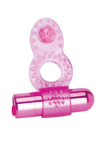 Bodywand Deluxe Orgasm Enhancer Ring - Pink - Rechargeable with 10 Vibrations