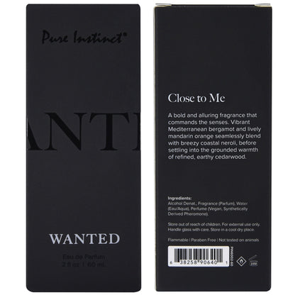 Pure Instinct Pheromone Eau De Parfum Wanted 2oz 60ml