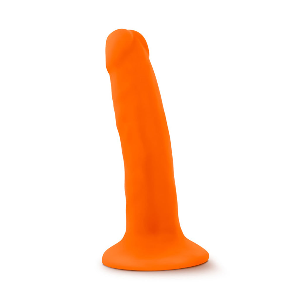 Blush Neo 5.5 Inch Dual Density Cock - Neon Orange