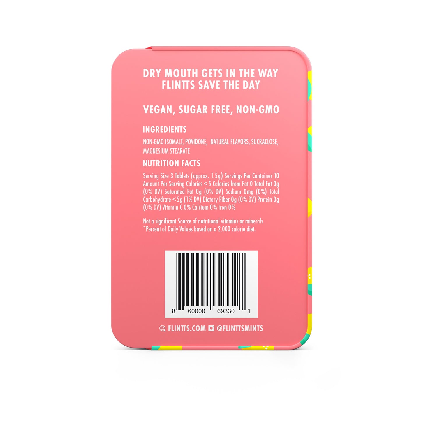 Flintts Mouth Watering Mints - Lemon Flavor - 250 Count