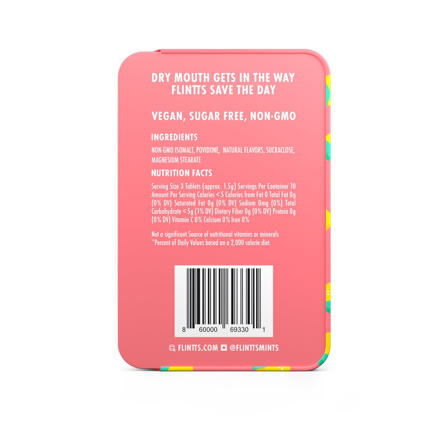 Flintts Mouth Watering Mints - Lemon Flavor - 250 Count