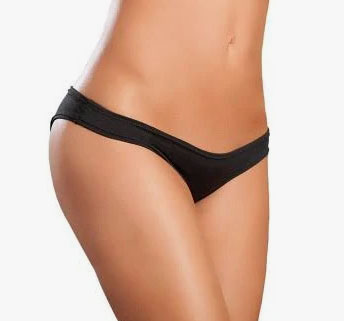 Flattering Mini Srunchy Panty - Medium/large - Black