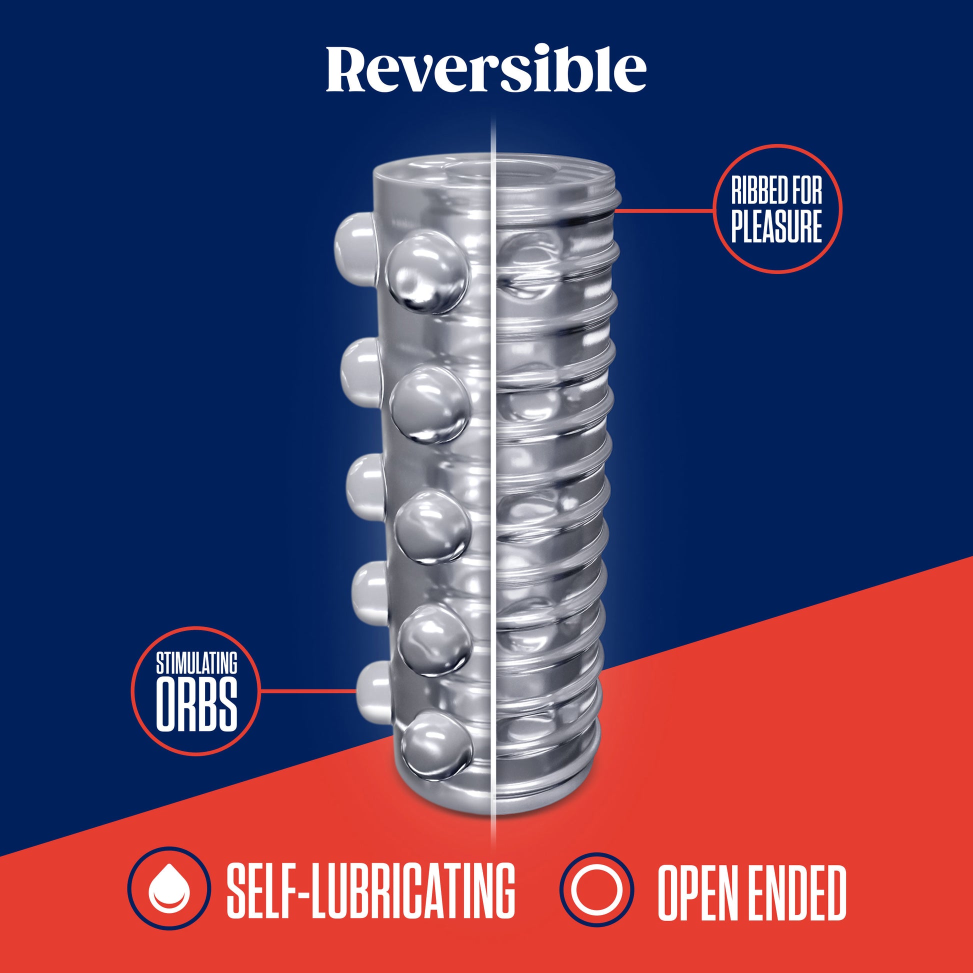 Rize Swich Glow in the Dark Self-Lubricating Stroker - Clear