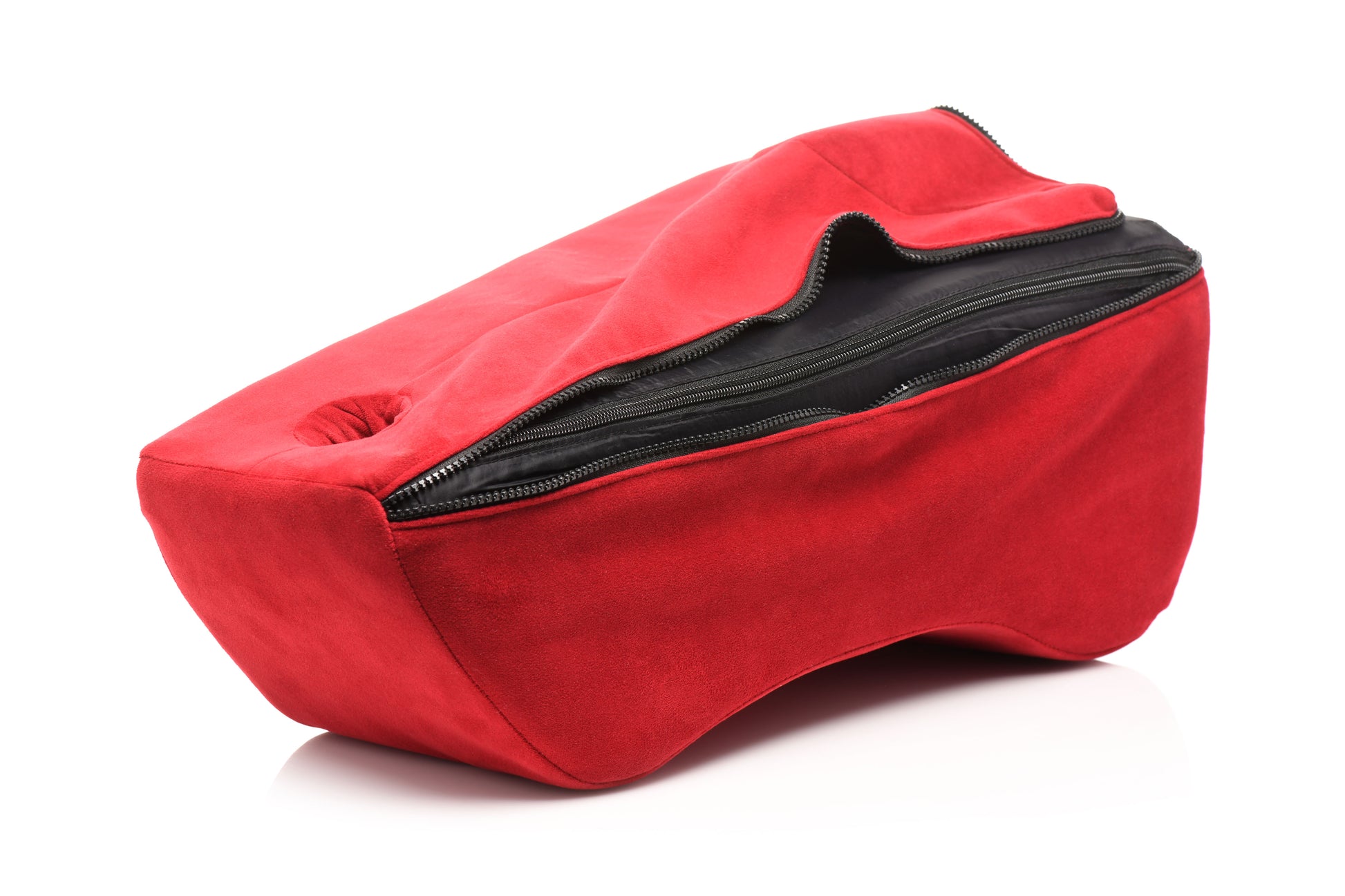 Delux Wand Saddle - Ergonomic Foam Support for Wand Vibrators - Red