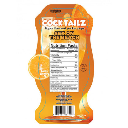 Cocktailz Sex on the Beach Pecker Pop – Liquor Flavored Party Favor