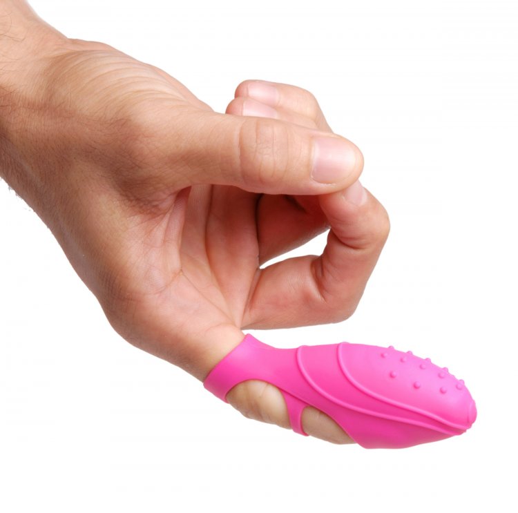 Frisky Bang Her Silicone G-Spot Finger Vibe – Pink