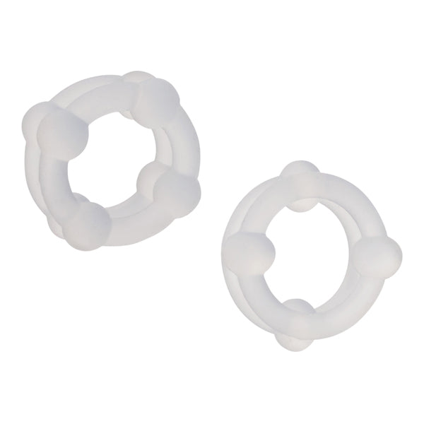 CalExotics Alpha Liquid Silicone Double Stacker – Clear Enhancers