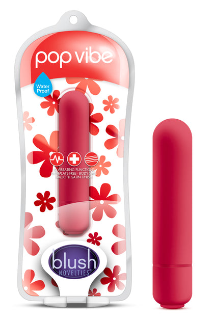 Blush Novelties Pop Vibe - 10 Function Vibrator - Cherry Red
