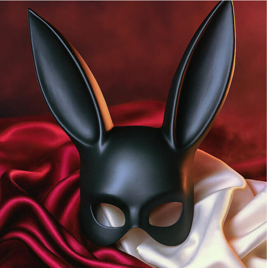 Masquerade Rabbit Mask - Os - Black