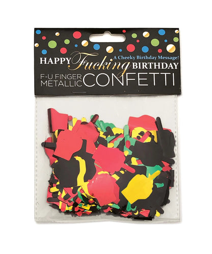Little Genie Happy Fucking Birthday Confetti – Metallic Finger Confetti