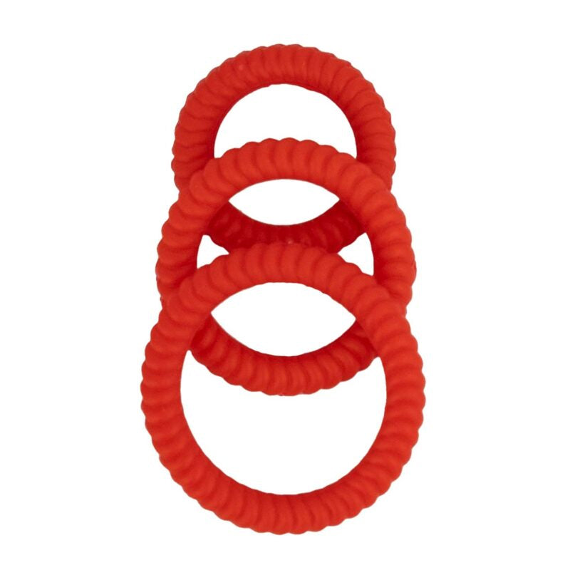 Ram Ultra Cocksweller - Red Silicone Ring Set
