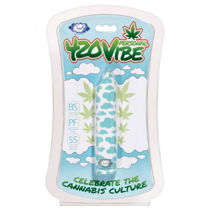 Cloud 9 Novelties 420 Slim Vibe Bullet Vibrator – White/Blue