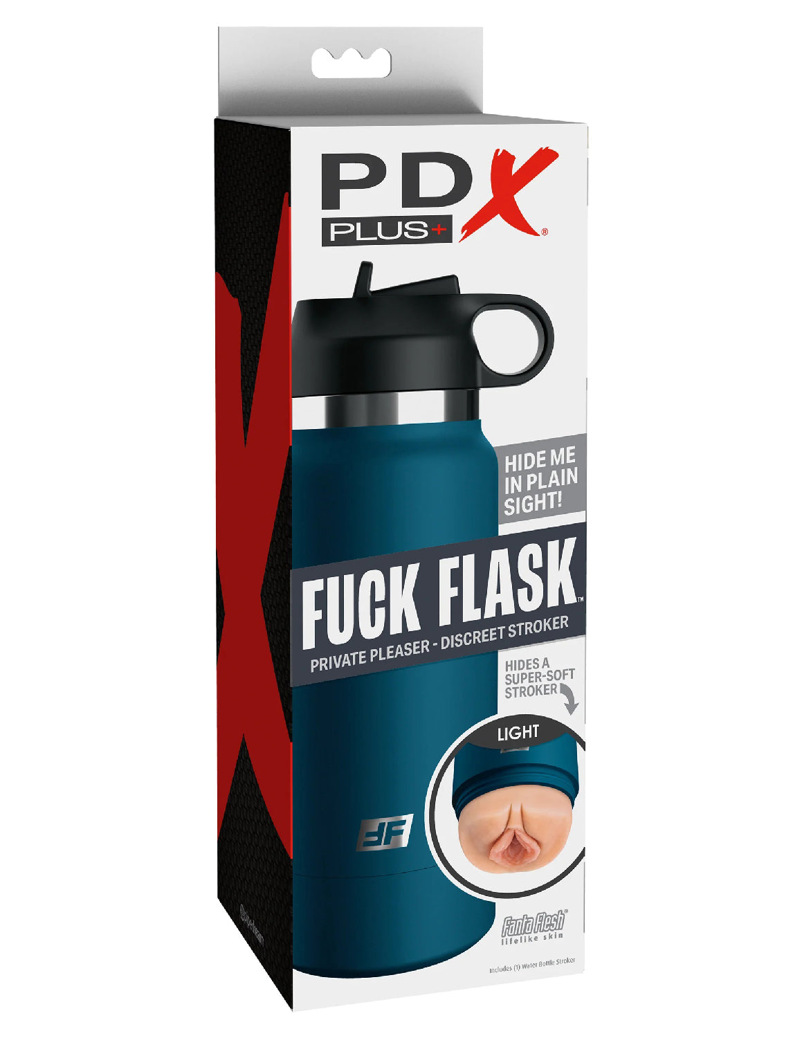 Pipedream Fuck Flask Private Pleaser Stroker – Blue