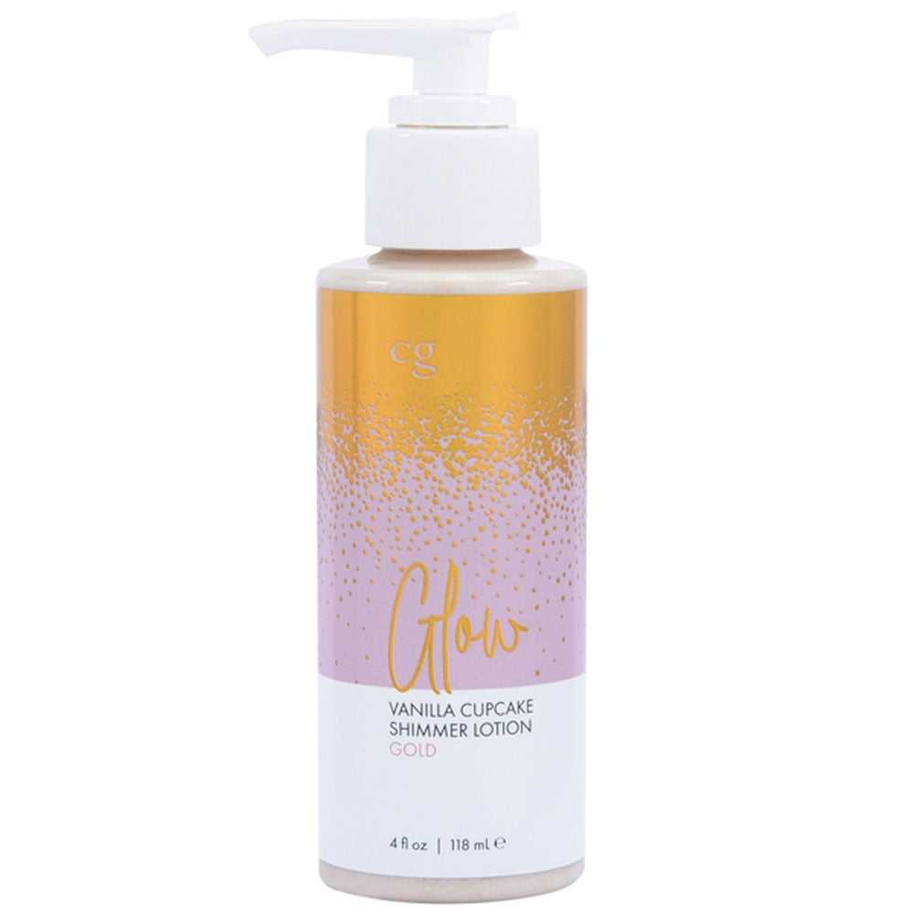 Classic Brands Glow Vanilla Cupcake Shimmer Lotion – Moisturizing Body Lotion – 4 Oz