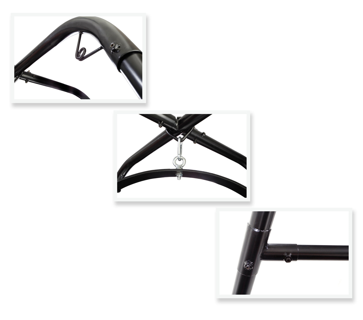 Pipedream Fantasy Swing Stand – Free-Standing Bondage Support – Black