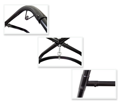 Pipedream Fantasy Swing Stand – Free-Standing Bondage Support – Black