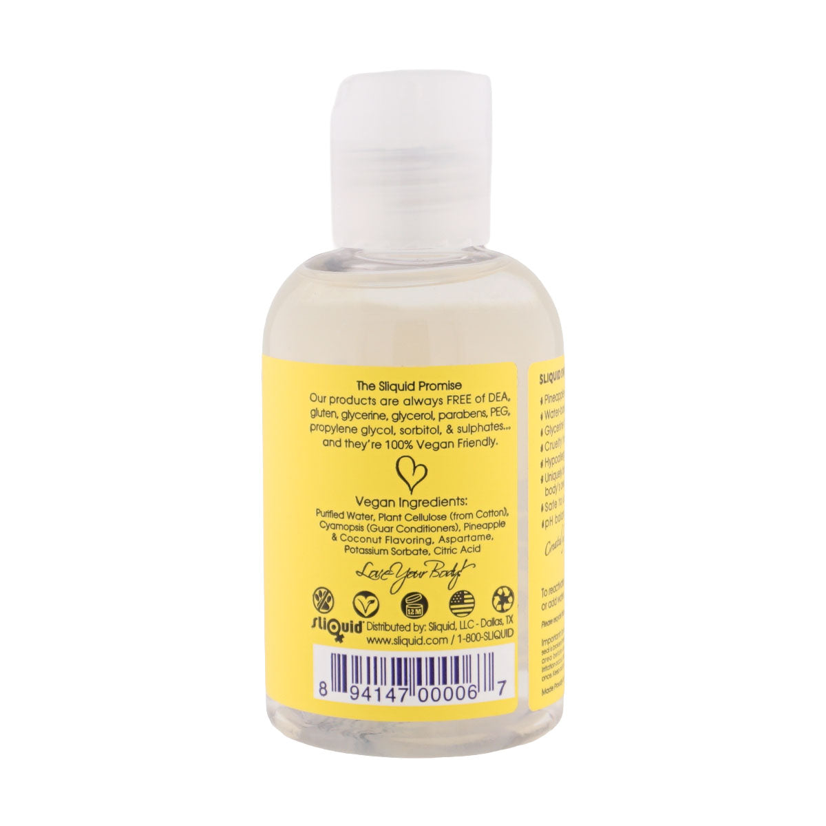Sliquid Naturals Swirl Pina Colada Flavored Water-Based Lubricant - 4.2 Fl. Oz.