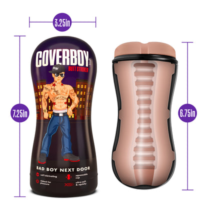 Coverboy Bad Boy Next Door Self Lubricating Stroker - Beige
