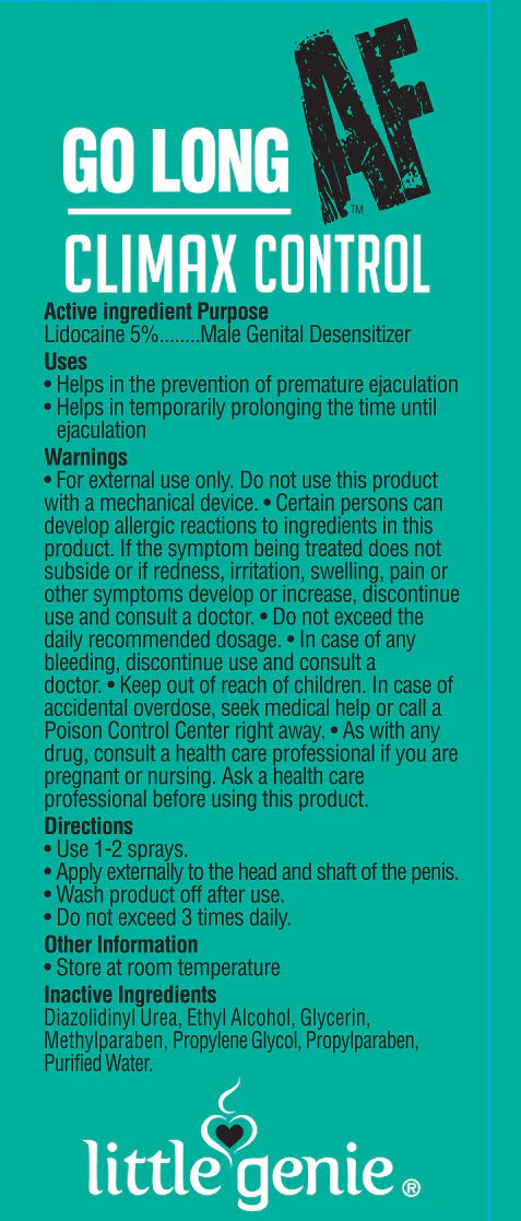 Little Genie Go Long Af Prolong Spray – Delay Spray with Lidocaine 3.5% – USA