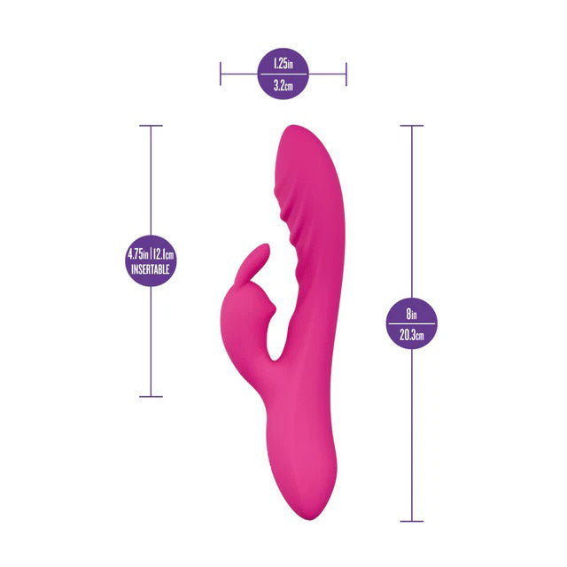 Blush Wild Lust Rabbit Vibrator with Dual Vibration Modes – Pink