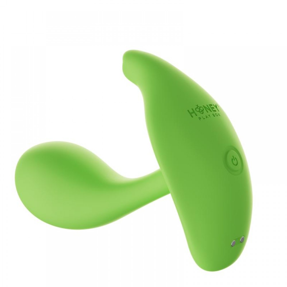 Honey Play Box Oly 2 App-Enabled Wearable Vibrator - G-Spot and C-Spot Stimulation - Green