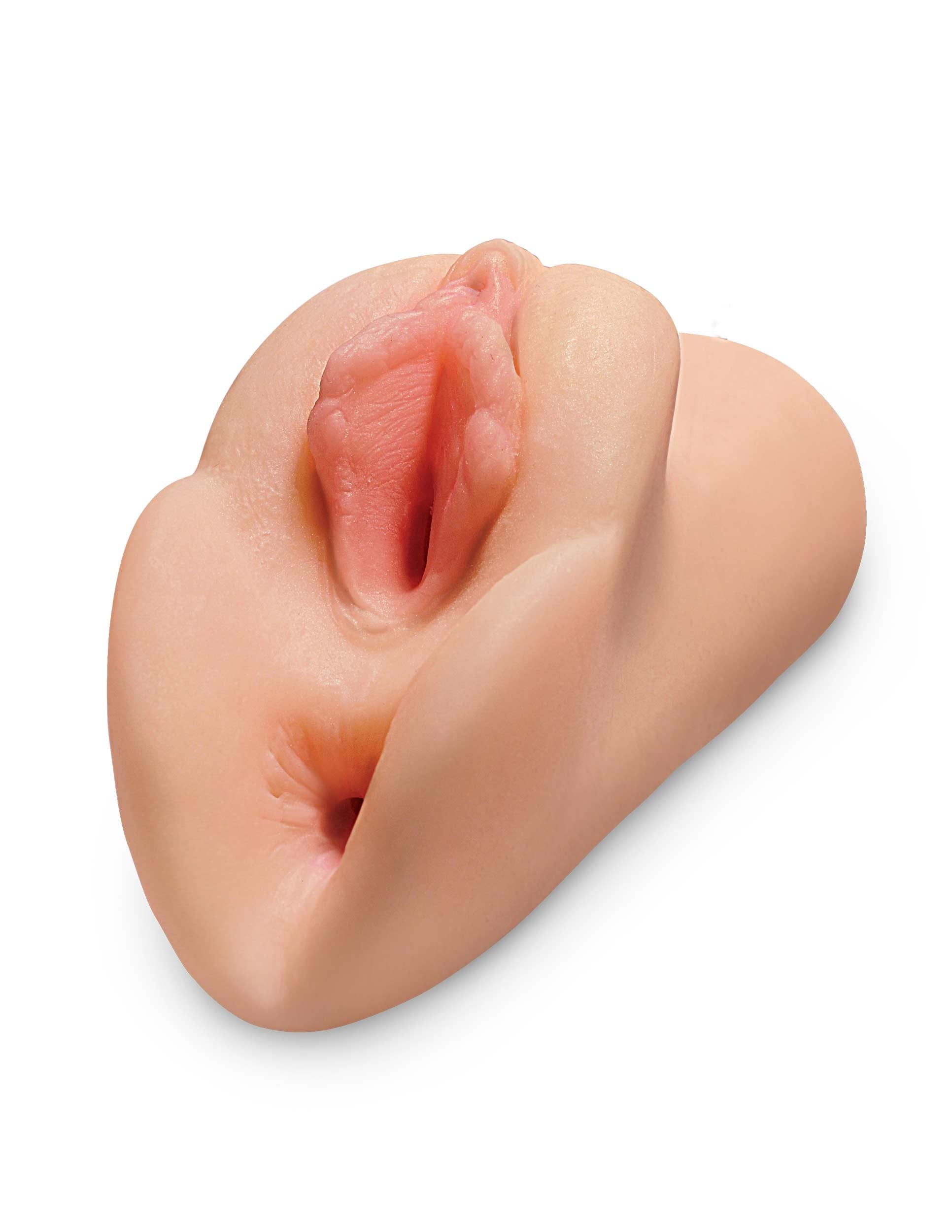 Pipedream Perfect Pussy Double Stroker – Realistic Pocket Stroker – Beige