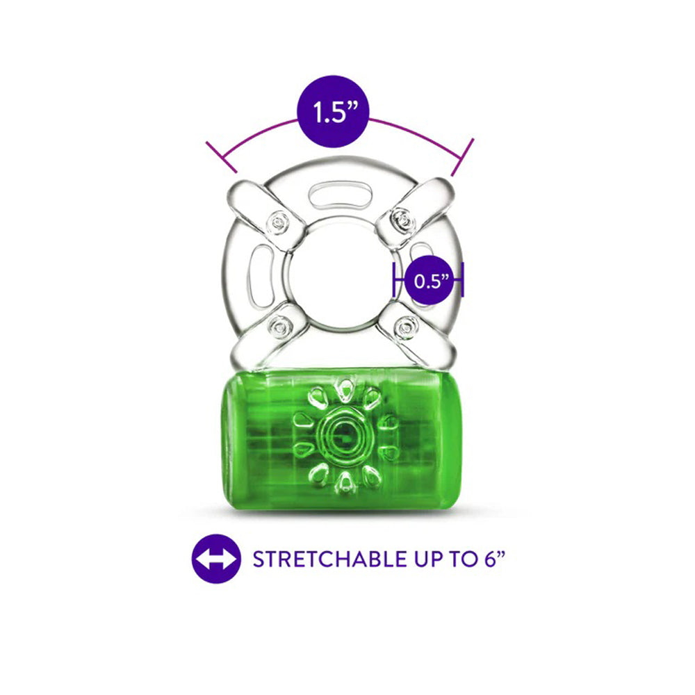 Blush Play With Me Pleaser Rechargeable C-Ring – Neon Green