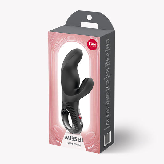 Fun Factory Miss Bi Rabbit Vibrator - Dual Vibration - Black