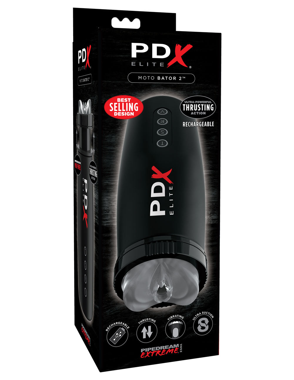 Pipedream Pdx Elite Motobator 2 Multi-Function Stroker – Black