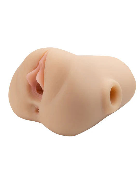 Pipedream Pdx Plus Double Pounder Vibrating Squeeze Stroker – Light Beige