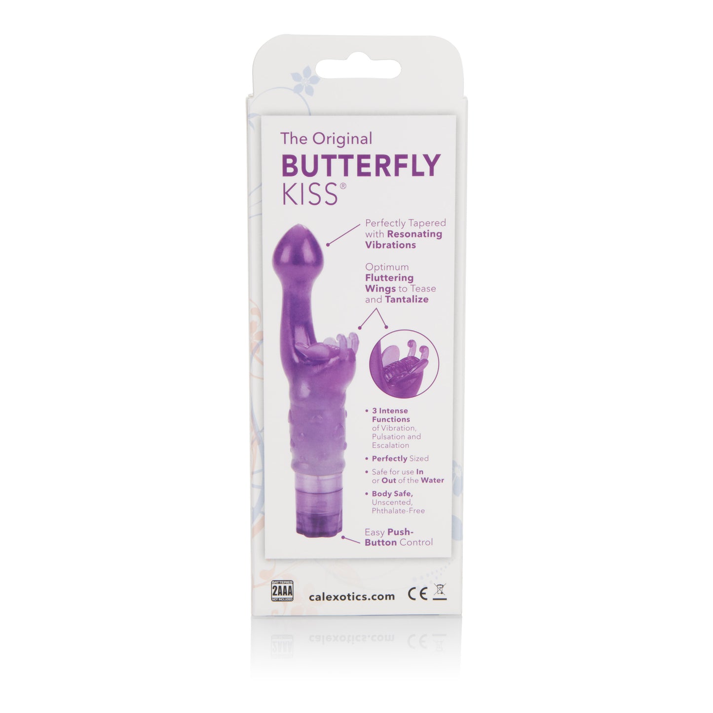 CalExotics Original Butterfly Kiss Vibrator with G-Spot Stimulator - Purple