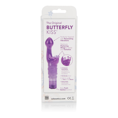 CalExotics Original Butterfly Kiss Vibrator with G-Spot Stimulator - Purple