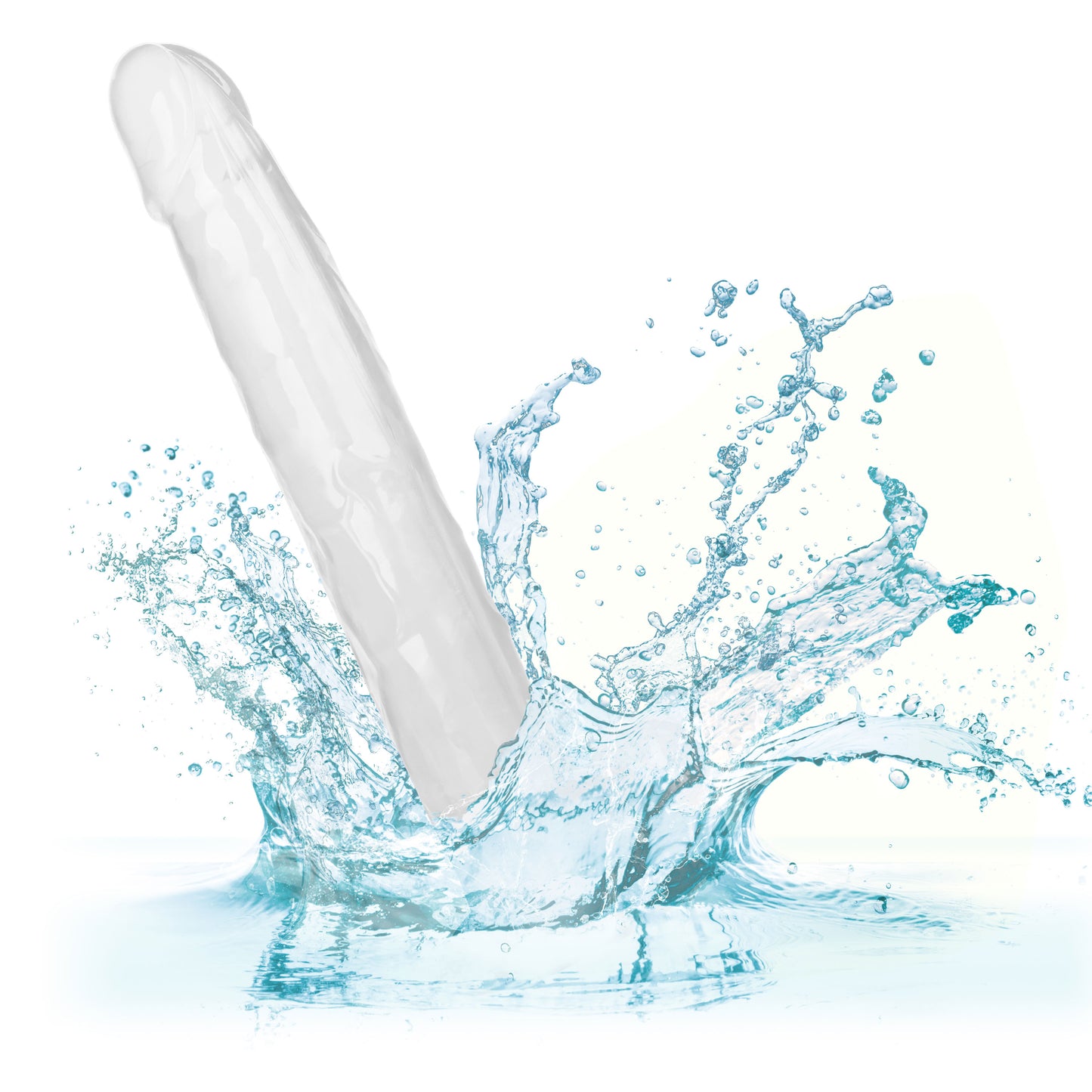 CalExotics Size Queen 12-Inch Realistic Dildo with Suction Cup – Clear