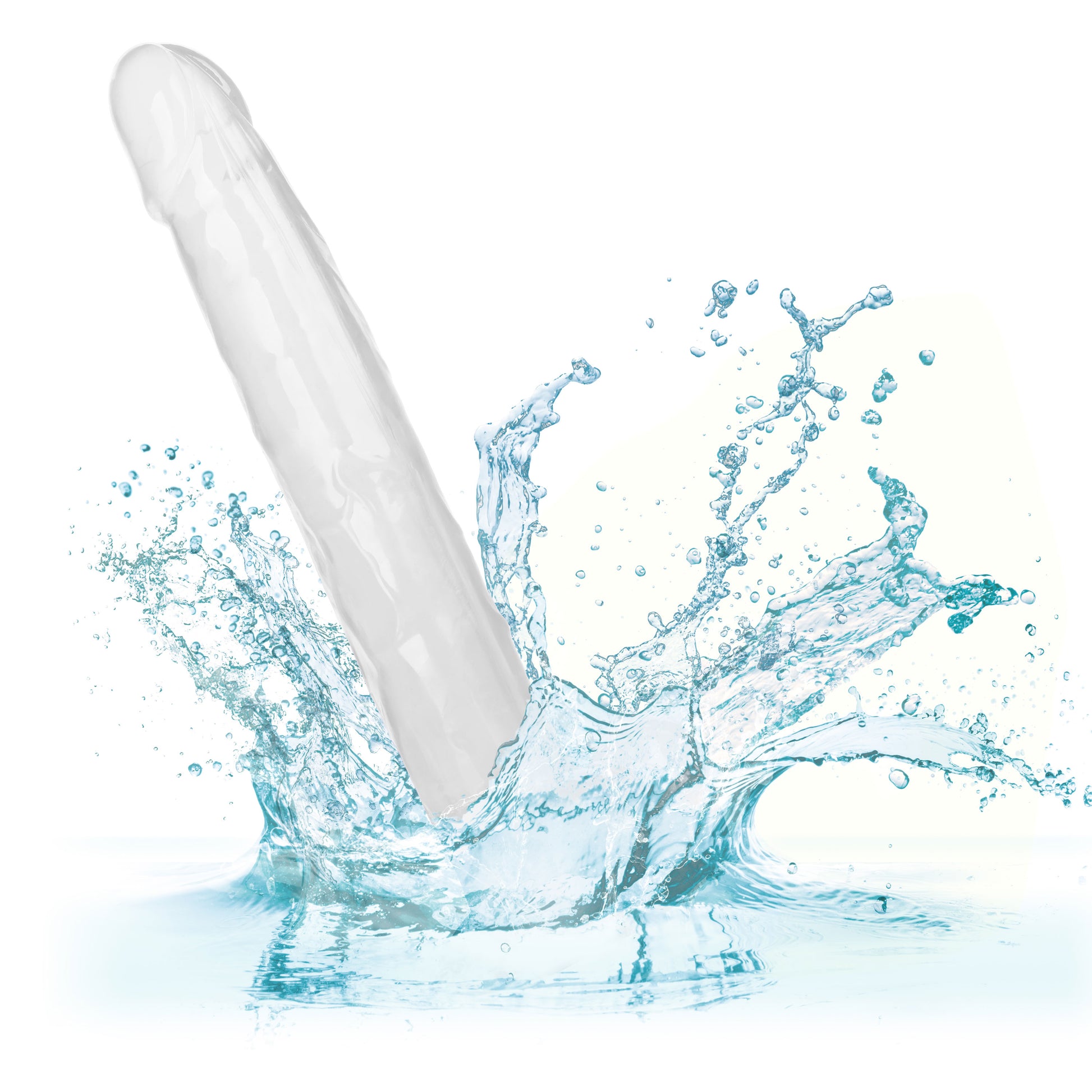 CalExotics Size Queen 12-Inch Realistic Dildo with Suction Cup – Clear