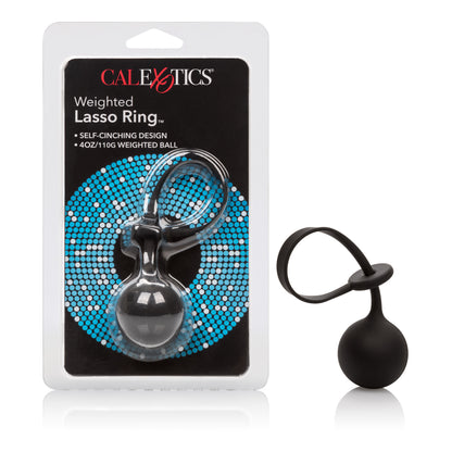 CalExotics Weighted Lasso Ring – Black – Stretchy and Comfortable Design