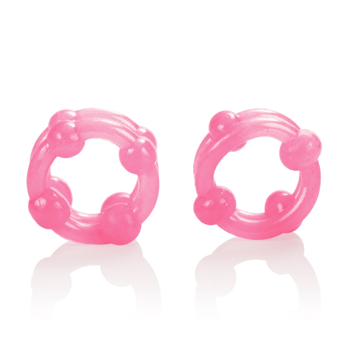 CalExotics Island Rings Double Stacker Erection Enhancer - Pink