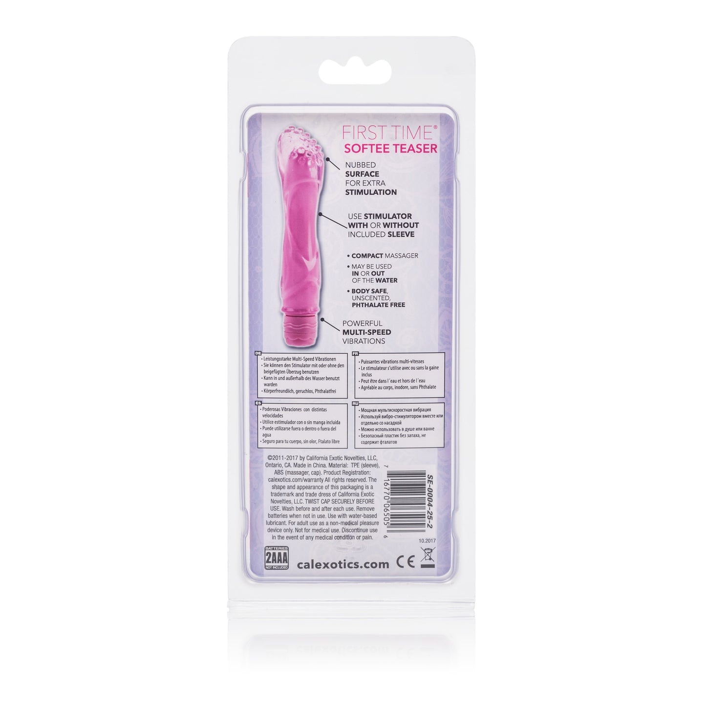CalExotics First Time Softee Teaser Vibrator – Pink