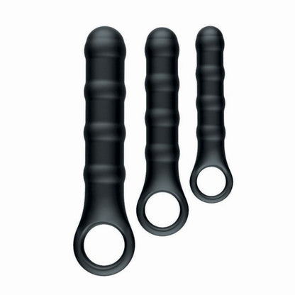 Nasstoys Ass-Sation Anal Wand Training Kit - Black - 3-Piece Set for Penetration Exploration