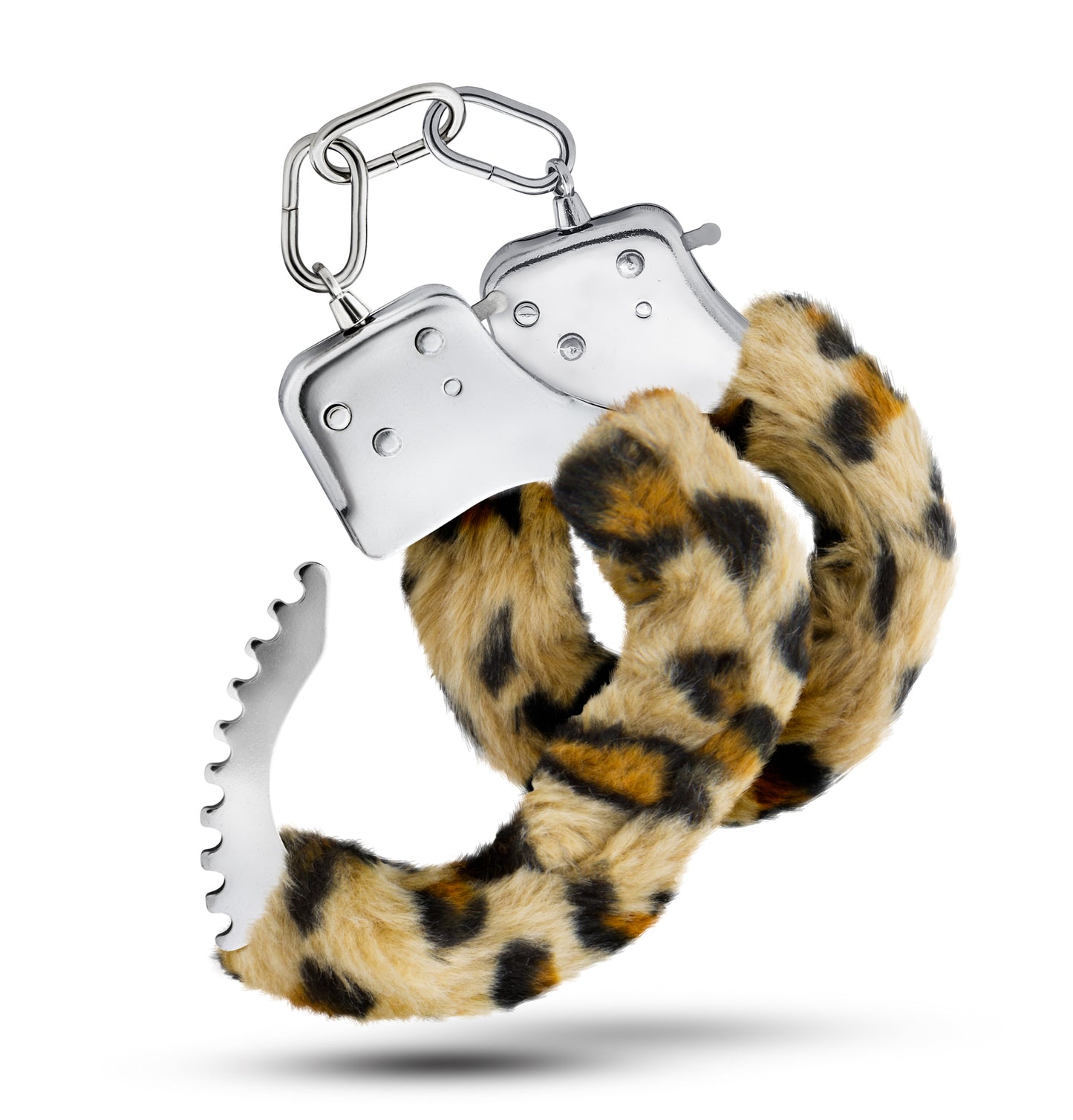 Blush Temptasia Cuffs - Leopard Print Adjustable Cuffs with Safety Release