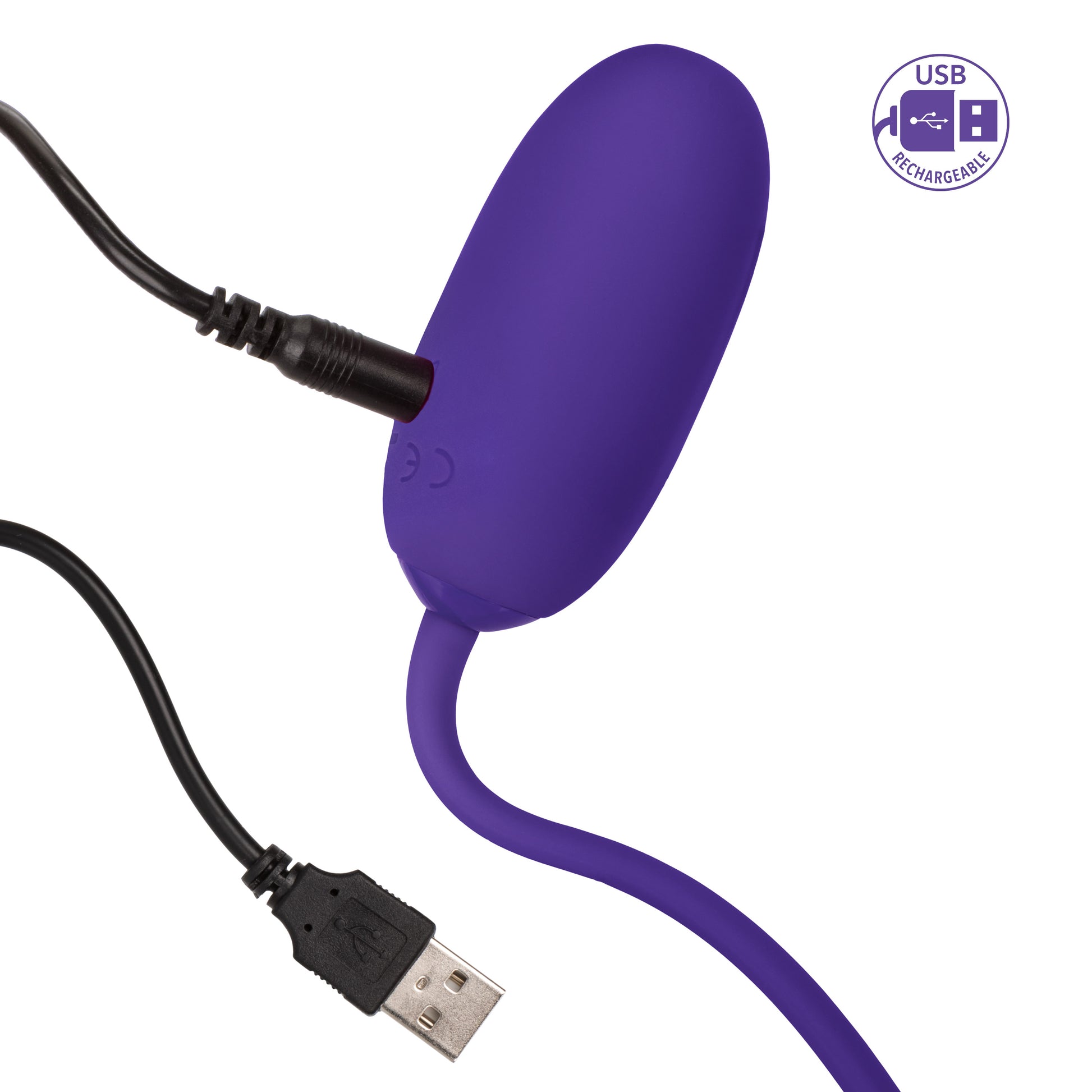 CalExotics Rechargeable Kegel Ball Starter – Purple – 12 Function Vibrating Exerciser