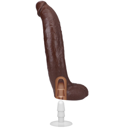 Doc Johnson Brickzilla 13 Inch Ultraskyn Cock with Removable Vac-U-Lock Suction Cup - Chocolate