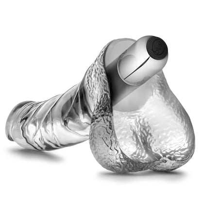 Naturally Yours Vibrating Ding Dong - Multi-Function Dildo - Clear