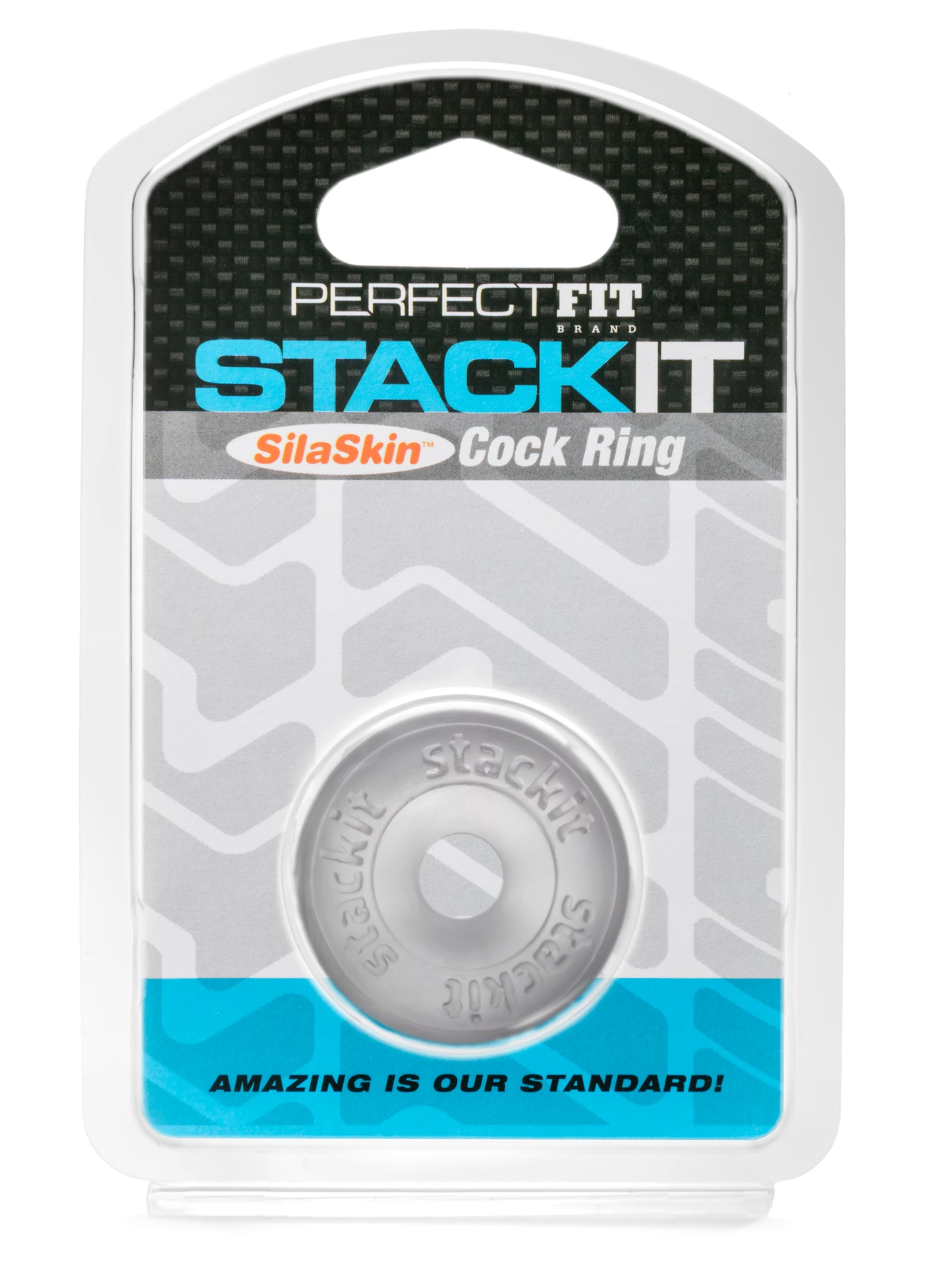 Perfect Fit Stackit Cock Ring – Clear – Comfortable and Stackable