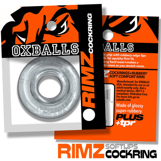 Oxballs Rimz Single Ring Cockring – Clear