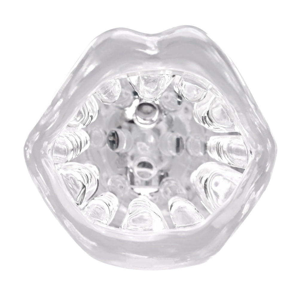 Evolved Novelties Cyclone Rechargeable Spinning Stroker – Clear/Black